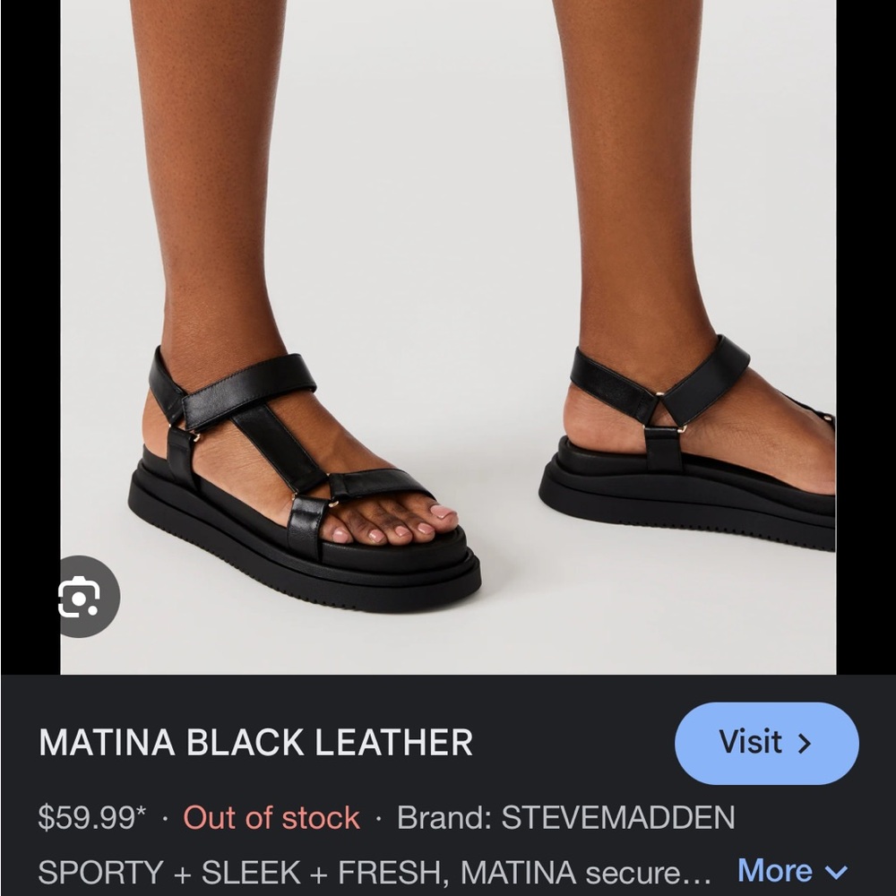 Leather sandals from Steve Madden